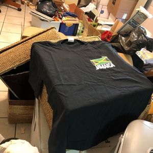 🌼JAMAICA 🇯🇲 DIVER T SHIRT LARGE BLACK